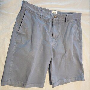 Flint and Tinder 365 Chino Light Blue Men's Casual Short Size 33"/9" Flat Front